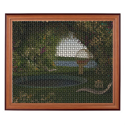 활기찬 오래 지속되는 주문 인쇄 된 카드보드 퍼즐 중간 퍼즐 애호가들에게 도전